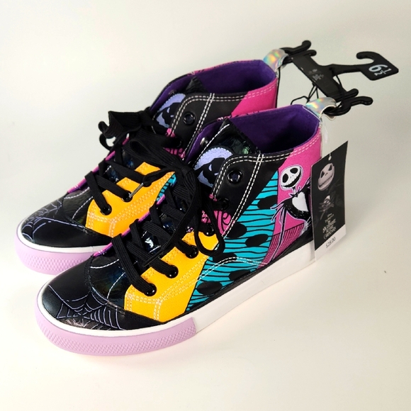 Disney Shoes - Tim Burton The Nightmare Before Christmas Size 6 1/2 Med Top Sneakers DISNEY NWT